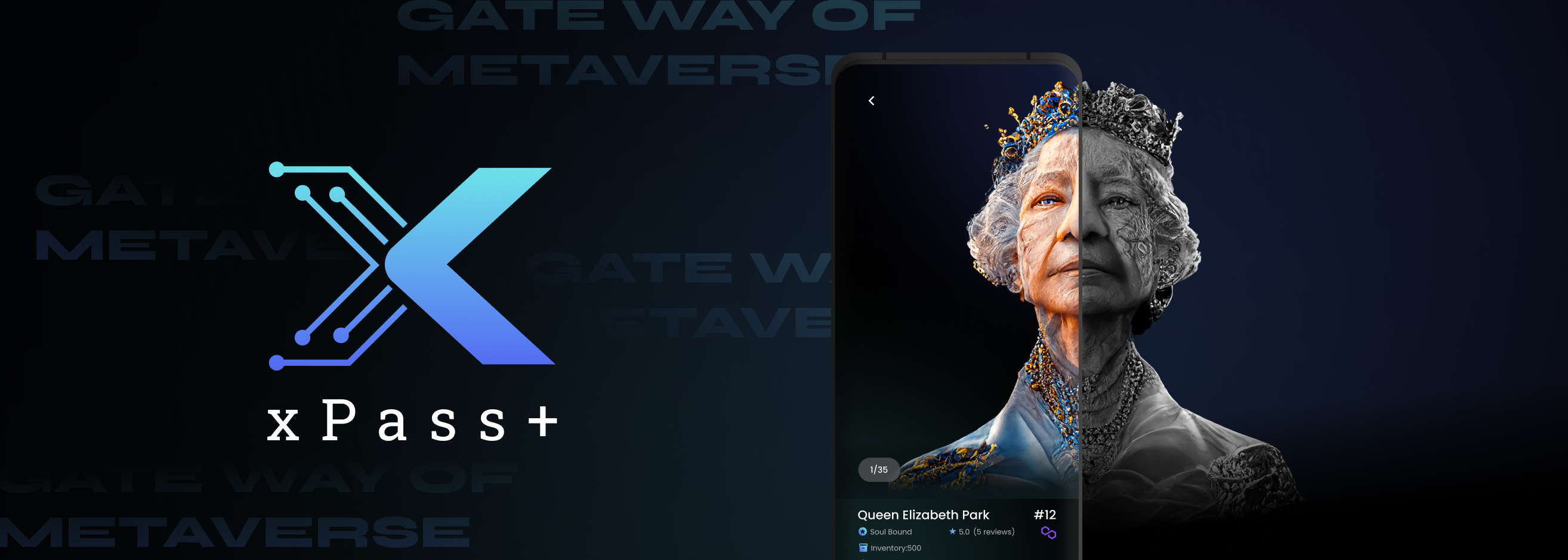 xPass Plus NFT tour concept on mobile
