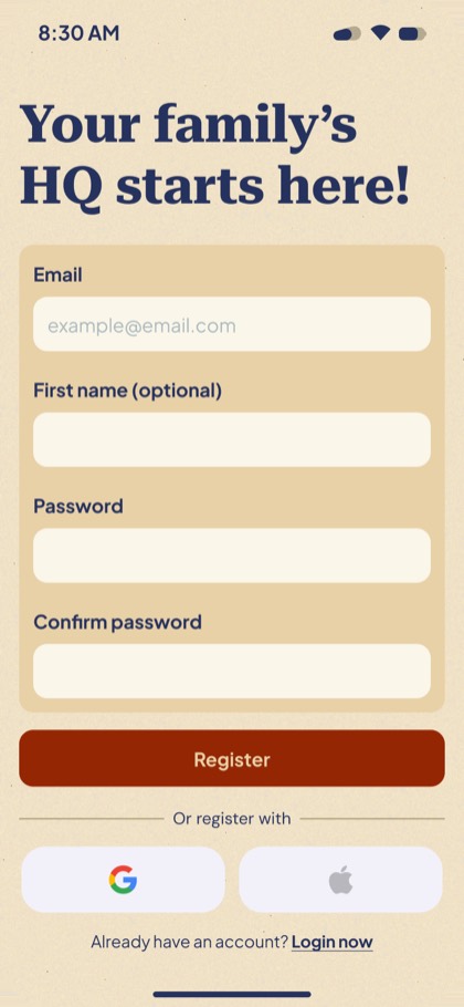 Sign up