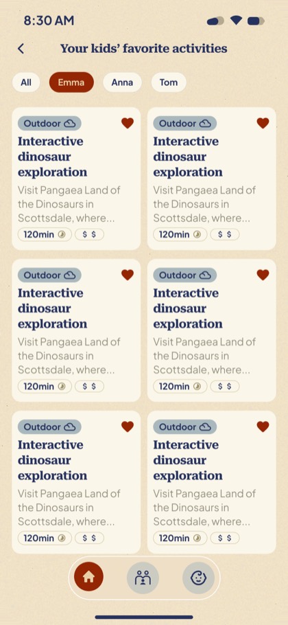 Favourite activities