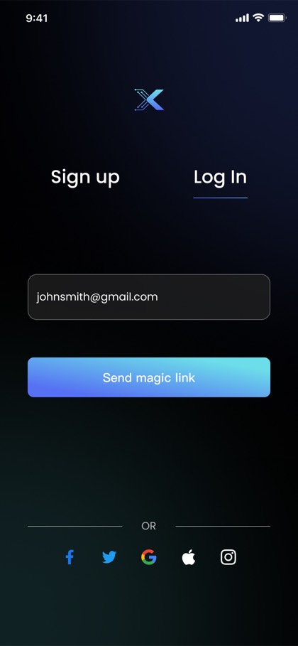 Log in