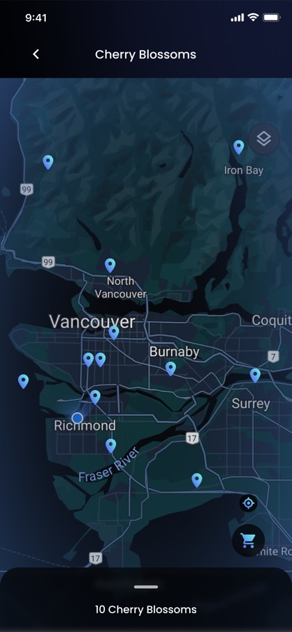 Theme on the map